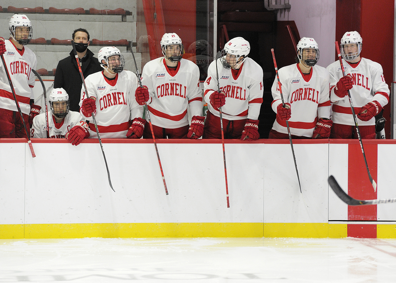 Cornell University Big Red Hockey Home White Jersey